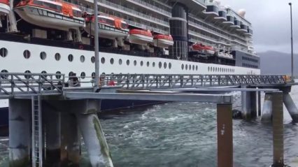 Massive Ship “Celebrity Infinity” Crashes Into a dock With Style