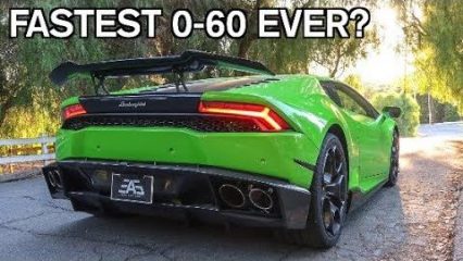 Supercharged Lambo Huracan in Search of Sub-2.0 0-60, Are New Tires Enough?