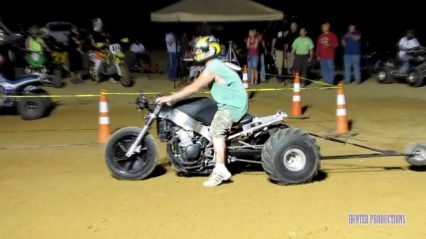 Someone Put a Hayabusa Motor in a Dirt Drag Trike and it is Nasty!