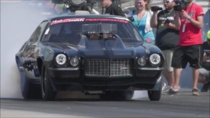 Street Outlaws Death Trap Chuck vs Monza in a Super Close Race at Armageddon!