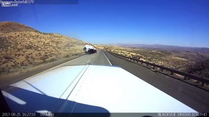 🎥Truck Hauling A Camper Loses Control And Flips Out