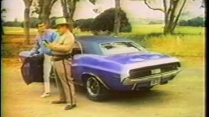 Vintage 1970 Dodge Challenger RT Commercial Portrays That it is Going to be a Cop Magnet!