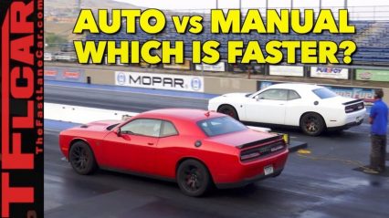What’s Faster an Automatic or Manual Hellcat? Watch This Drag Race to Find Out