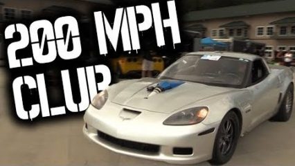 200mph Pulls in a Corvette Can Get a Bit Sketchy!