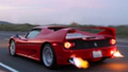 Ferrari F50 Shooting Flames On An Early Morning…Badass!
