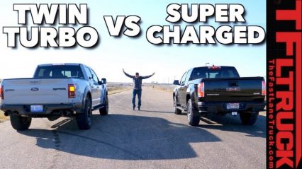 Ford Raptor vs Supercharged GMC Canyon Drag Race: Which V6 is Faster?