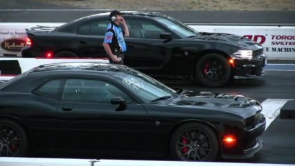 Head-To-Head Hellcat Challenge: Challenger vs Charger