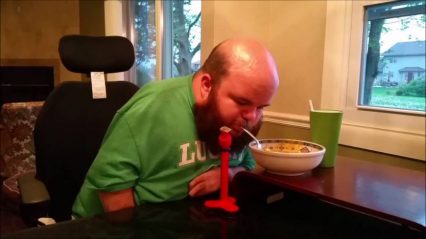 Homemade 3-D Printed Invention Allows People without Arm Control to Feed Themselves