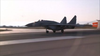 Modernized Russian MiG29 fighter jet spotted in Syria for 1st time