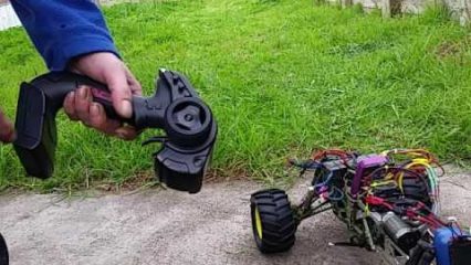RC Lawn Mower in Action