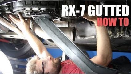 Rob Dahm Removes the ENTIRE RX-7 Drivetrain So He Can Make The YouTube Race Battle In Vegas