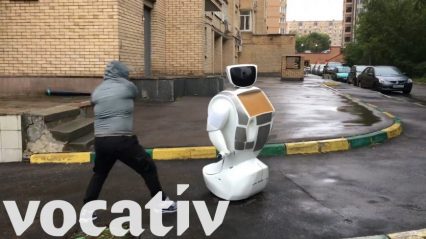Road Rage Causing Robot has us Thinking About Possible “Publicity Stunt” Gone Wrong