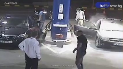 Tough Guy Refuses to Put out his Cigarette at a Gas Station so Station Owner Breaks out the Fire Extinguisher