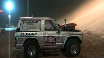 3000hp Nitro V8 Nissan Patrol Attacks a Massive Sand Dune!