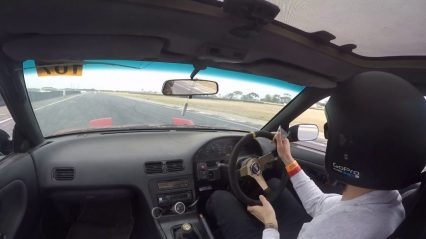 Avoid Littering at all Costs, Guy Catches Trash While Drifting Like a Boss!