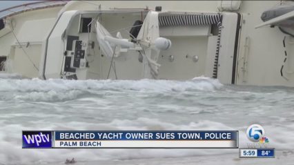 Beached Yacht Owner Sues Town For Nearly Half a Million Dollars