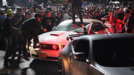 Car Meet Gone Horribly Wrong… They Totaled His Car!