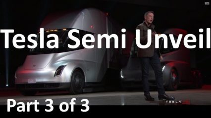 Elon Musk Just Unveiled the Tesla Semi Truck and it’s Way Cooler than we Anticipated