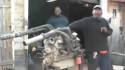 Hilarious First Time Engine Start… This Guy Is Stoked!