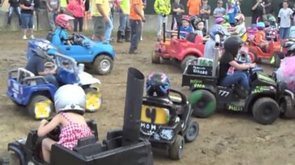 Little Kid Demolition Derby Cranks the Intensity for these Youngsters