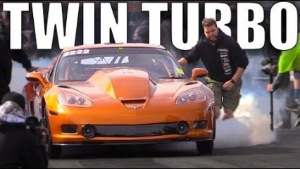 Outrageous TT Corvette Surges to over 220mph Quarter Mile