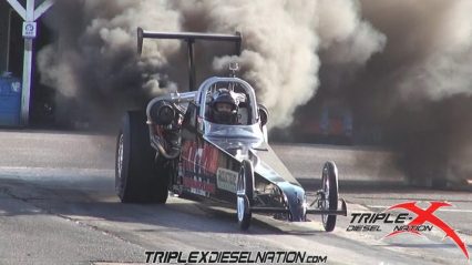 Rolling Coal in a Dragster? 4.219 @ 172.88 MPH!