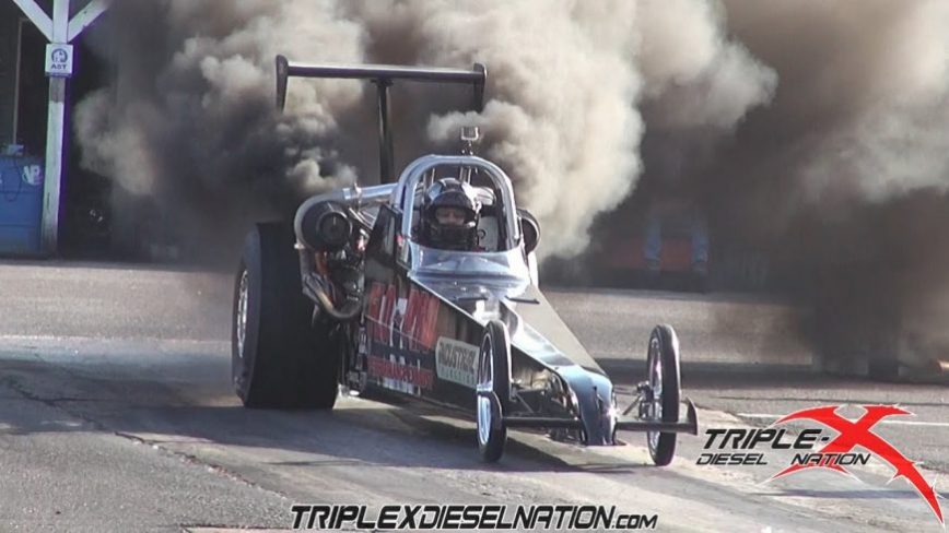 Rolling Coal in a Dragster? 4.219 @ 172.88 MPH!