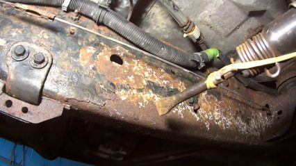 Silverado Frame Rot – 40lbs Of Rust From Front Frame Only