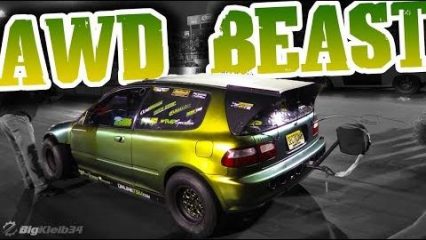 This AWD Honda Civic Even Made Muscle Car Fans Go Wild!!