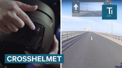 This Motorcycle Helmet Has a Camera That Gives the Rider a 360-Degree View