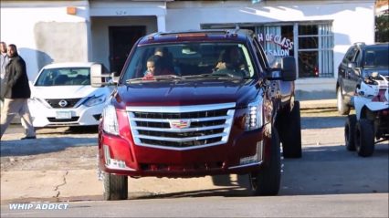 Worlds First Cadillac Escalade Dually on 26s!