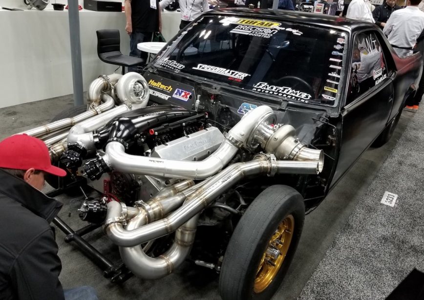 Live From PRI: Street Outlaws Kamikaze New Twin Turbo Setup Official Unveiling