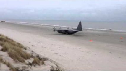 C130 Hercules Beach Takeoff
