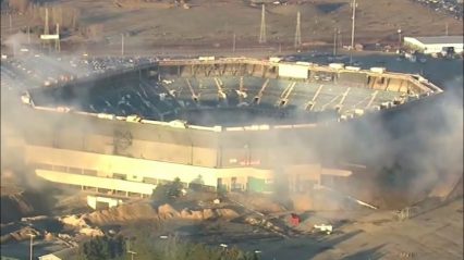 Demolition Blast Fails to Bring Down The Pontiac Silverdome