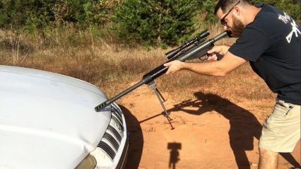 Guy Shoots A Perfectly Fine Running Car With a 50 CAL BMG