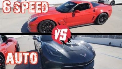 Manual VS Flappy Paddles! C6Z Corvette vs Procharged C7 and Nissan GTR