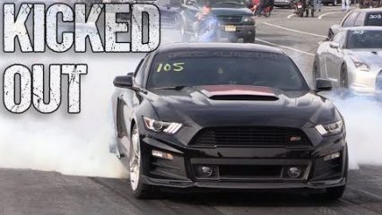 Screamin’ Roush Stage 3 Mustang KICKED OUT of Track for Going Too Fast