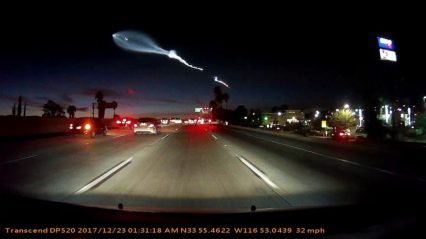 Space X Rocket Causes Chaos On Roadways… Car Crash Caught On Dash Cam