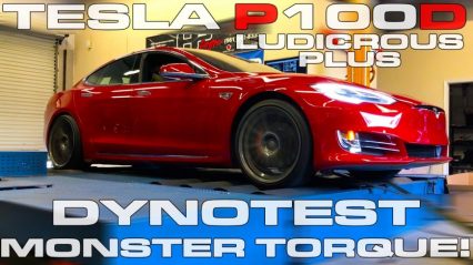 Tesla Model S P100D Ludicrous Plus Dyno Testing on a Mustang Dyno