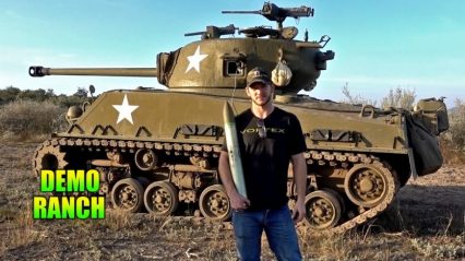 YouTuber Gets Paid to Shoot His Truck With a Massive Tank, How’s That for a Day Job?