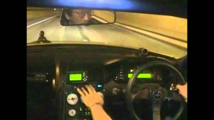 1200hp Nissan Skyline Does 203MPH in a Tunnel