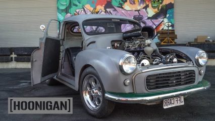 Rare and One-of-a-Kind, Shredding Tires in a 500HP 1956 Morris Minor Pickup Truck