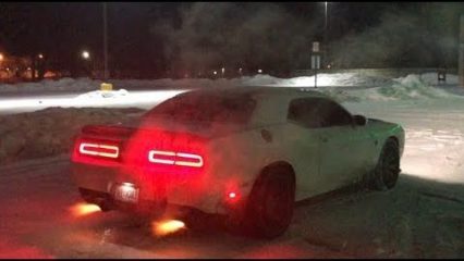 Daily Driven 1000HP+ Hellcat Shoots FLAMES in the SNOW!!
