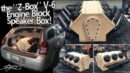 Engine Block Subwoofer Box Makes the Bass Come to Life