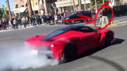 LaFerrari says “F*** POLICE” and DOES DONUTS to Entertain Crowds at Car Show!