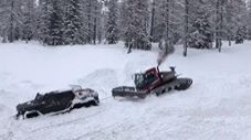Mercedes-Benz G63 6×6 Stuck in the Snow And Saved By a Tractor