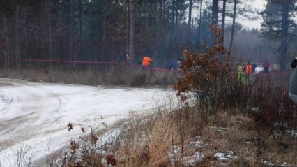 Photographer Hit After Rally Car Flies Off Course!