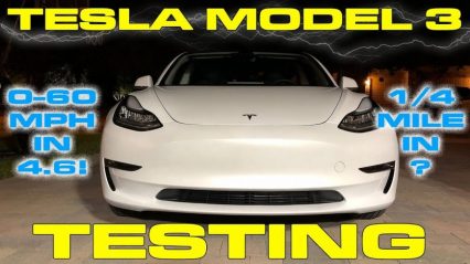 Tesla Model 3 Performance Testing 0-60 MPH and 1/4 Mile – Faster than a Toyota Supra!