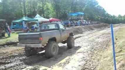 8-Year-Old Jordan Sanders Drives Mud Truck Like a Boss