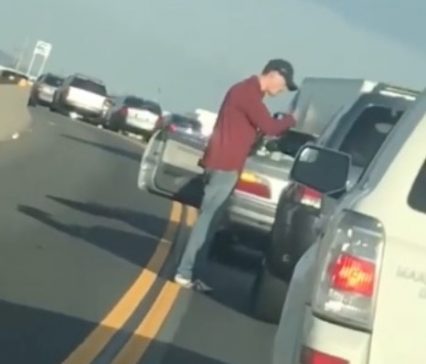 Road Rage Goes Horribly Wrong In California… Ends In Funny Roll Over